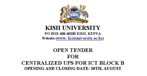 Open Tender For Centralized Ups For Ict Block B