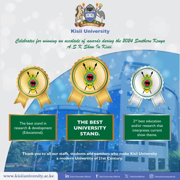 Kisii university at the ASK show