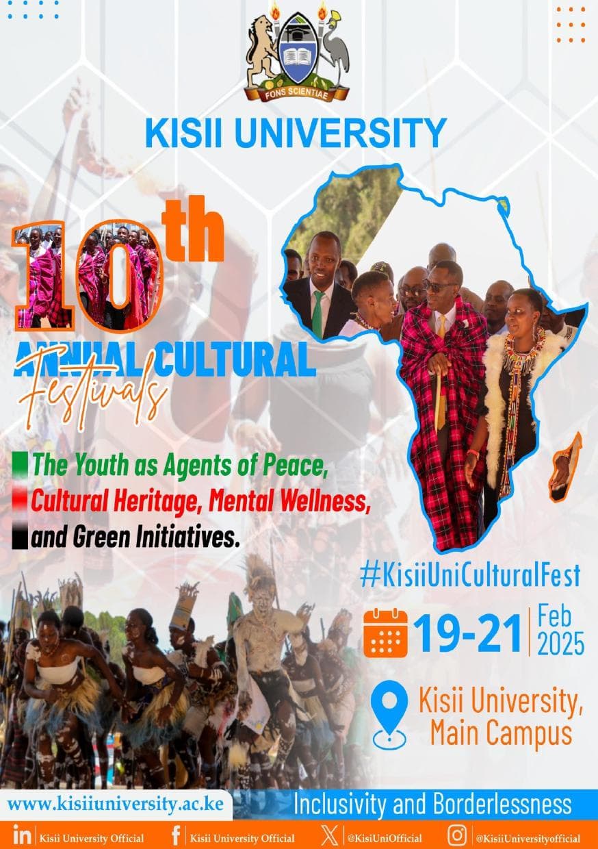 Kisii University 10th Cultural Festival Programme