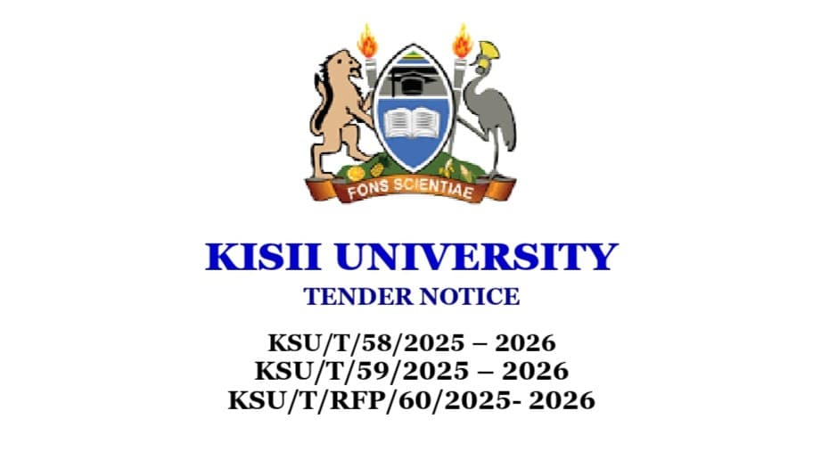 TENDER NOTICE JUNE 2026