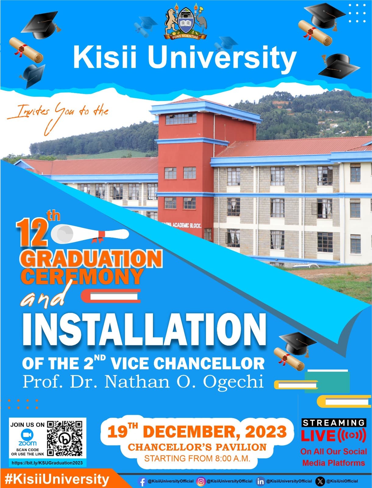 12TH GRADUATION CEREMONY AND INSTALLATION OF THE 2ND VICE CHANCELLOR PROF.DR.NATHAN O OGECH