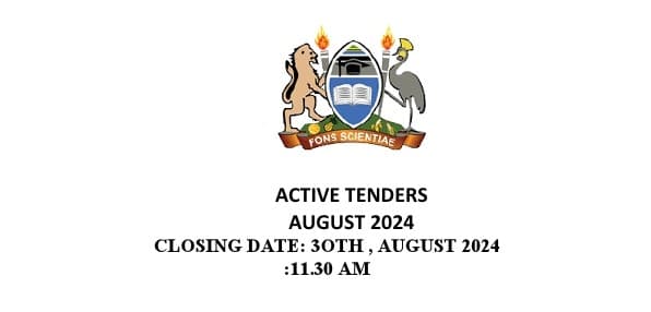 ACTIVE TENDERS AUGUST 2024