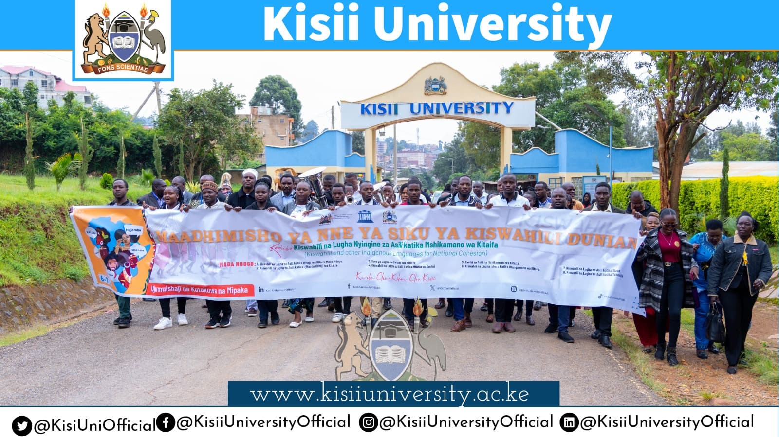 Chuo Kikuu cha Kisii yahidimisha Siku ya Kiswahili Duniani