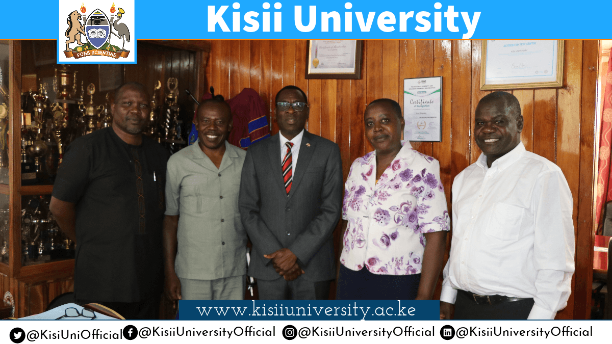 UASU KISII AND MOI UNIVERSITY PAY THE VICE CHANCELLOR A COURTESY CALL