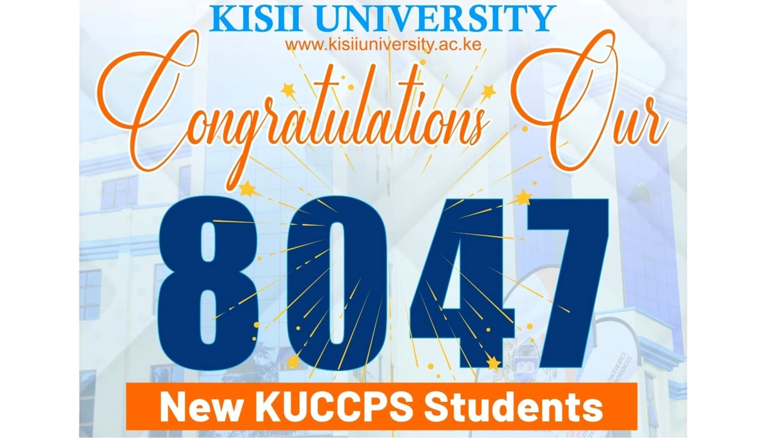 8047 Choose Kisii University