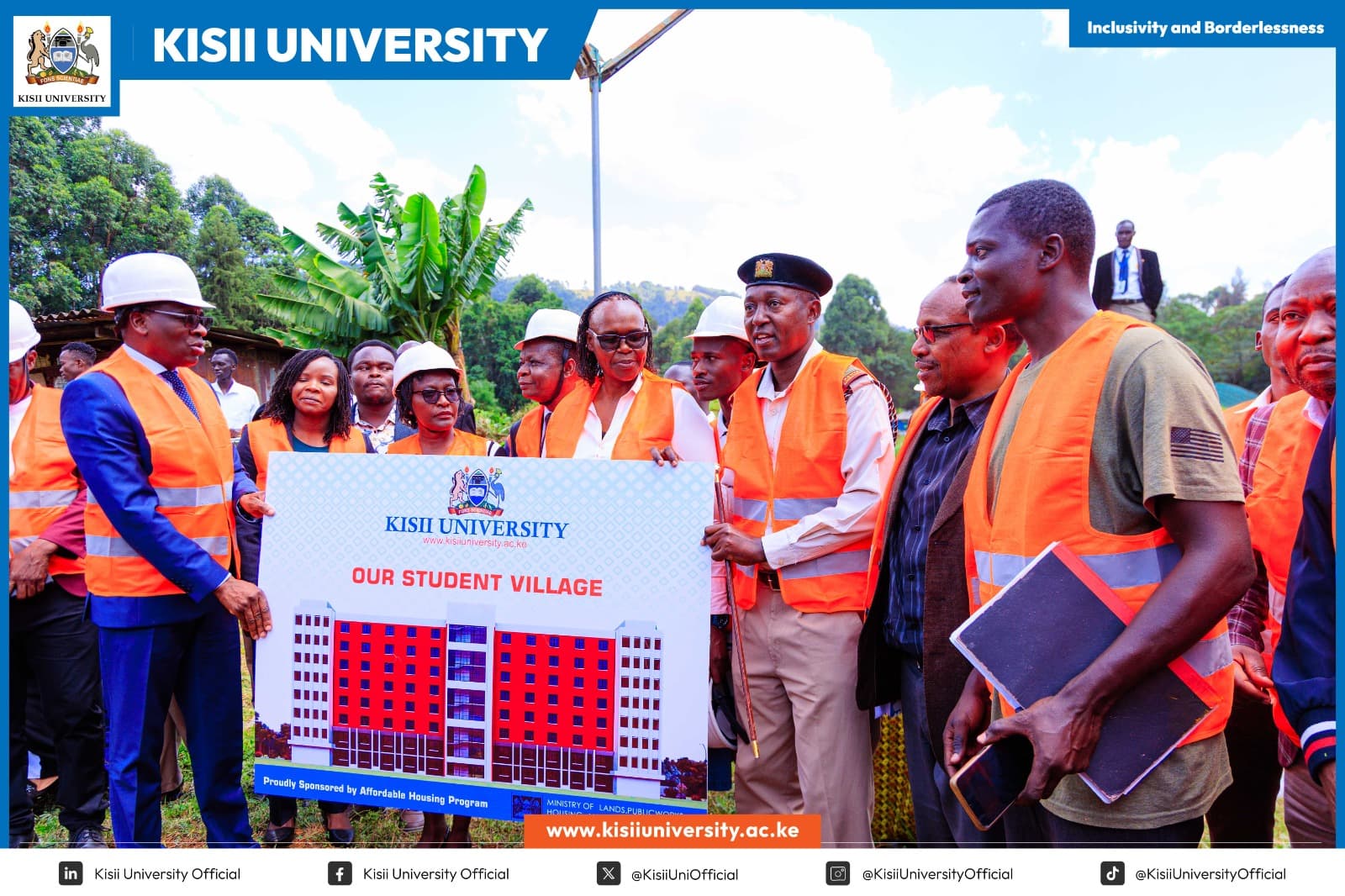 Kisii University Student Village Site Handover