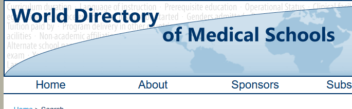 World Directory of Medical Schools