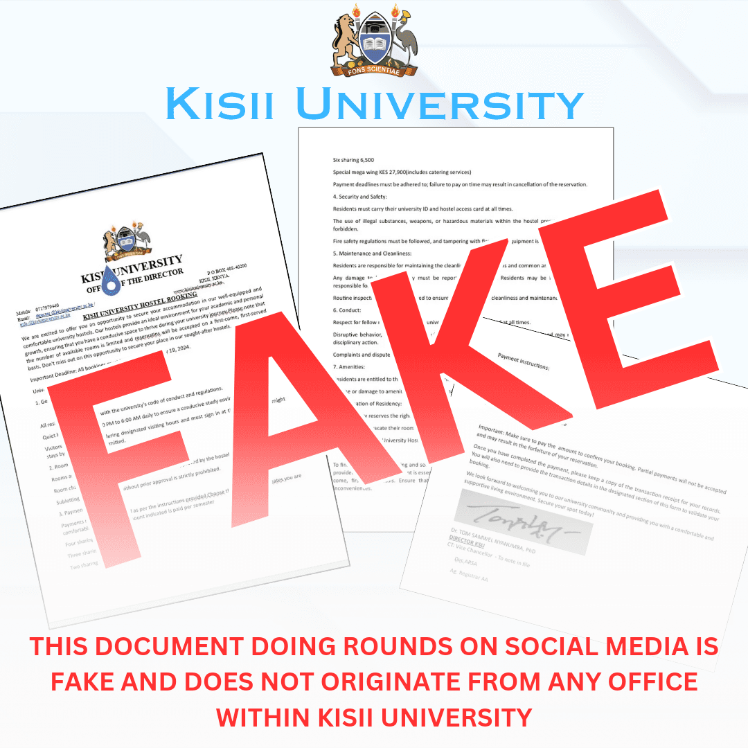 Notice to First Year Students