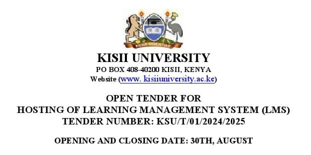 Open Tender For Hosting Of Learning Management System (LMS)