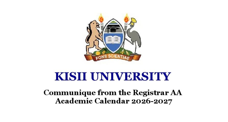 Communique from the Registrar (Academic Affairs) on the 2026/2027 academic calendar